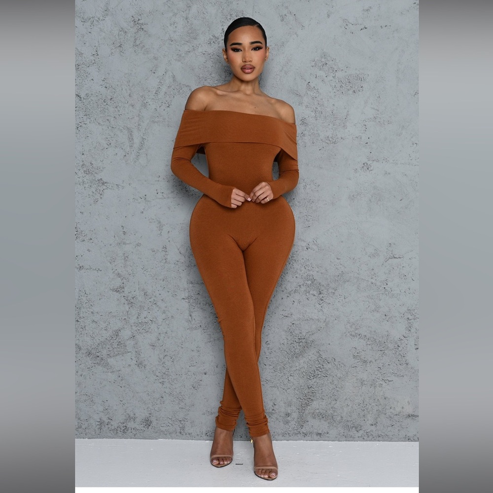 Matte Collection: Off the Shoulder Jumpsuit